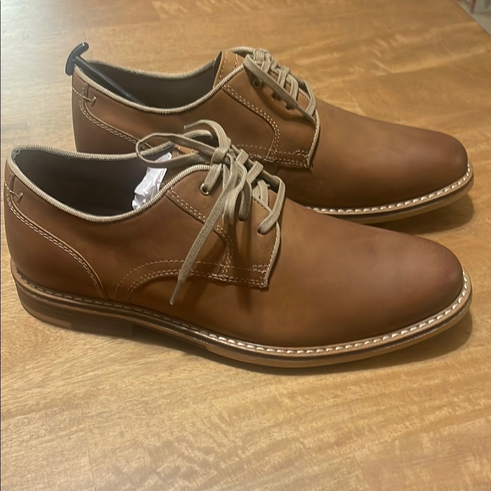 Dockers  Men's Brown Leather Dress Shoes